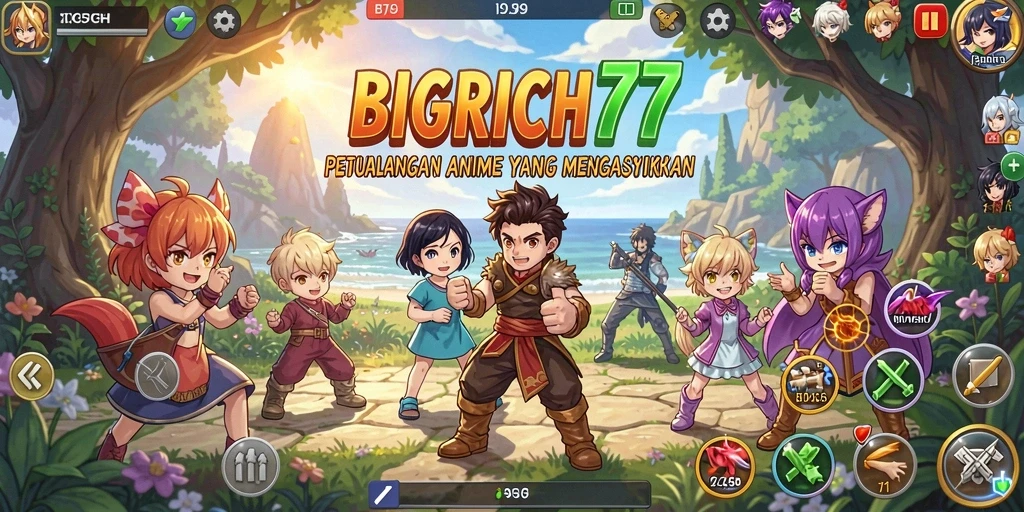 Tampilan dinamis dari permainan BIGRICH77 yang penuh aksi.