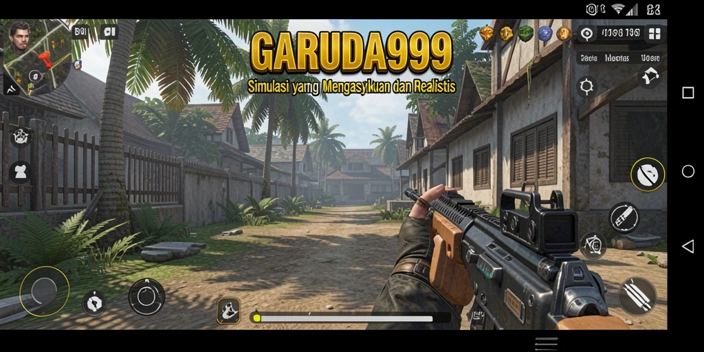 Tampilan gameplay simulasi yang mendetail dan menarik di GARUDA999.