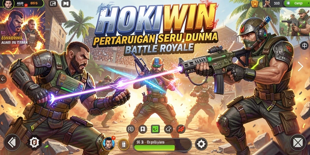 Tampilan menegangkan dalam pertempuran HOKIWIN yang intens.