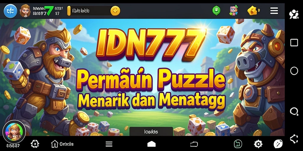 Screenshot gameplay IDN777 menampilkan tantangan puzzle yang seru.