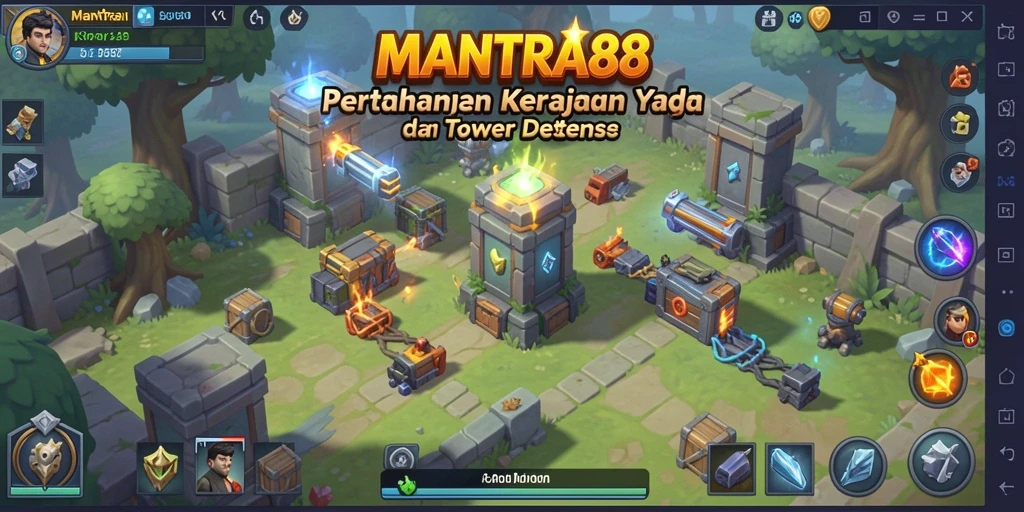 Gameplay mendebarkan di MANTRA88 dengan strategi Tower Defense yang menarik.