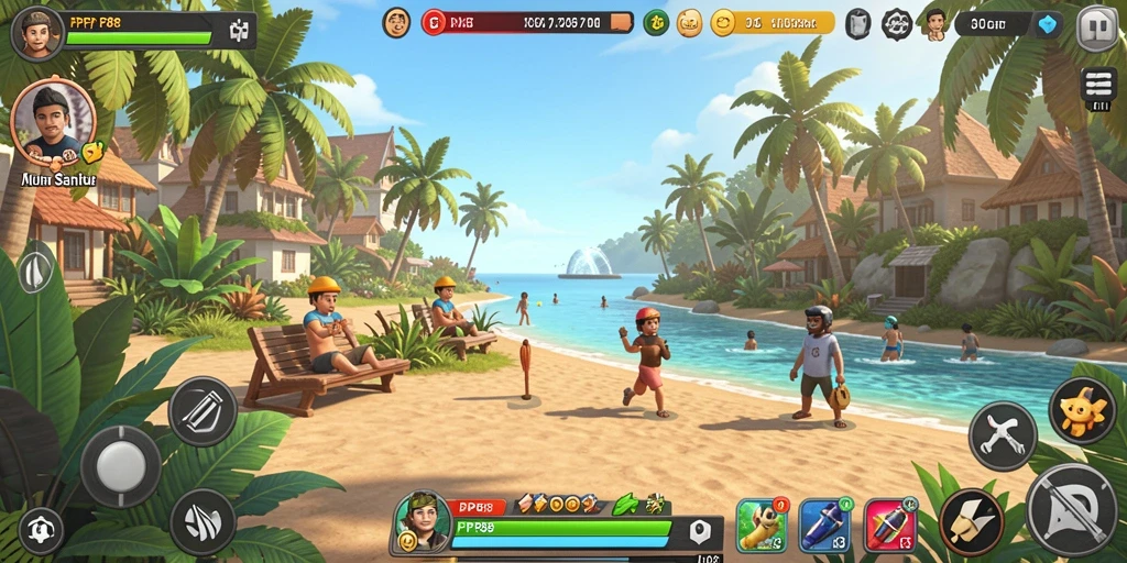 Tangkapan layar gameplay PP88 dengan grafis yang cerah dan menarik.