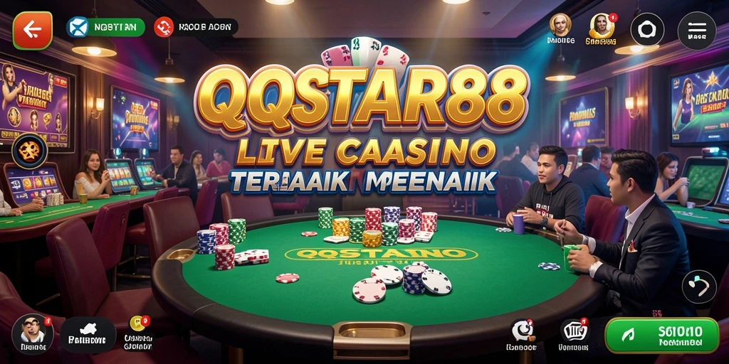 Tampilan menarik gameplay Live Casino di QQSTAR88.