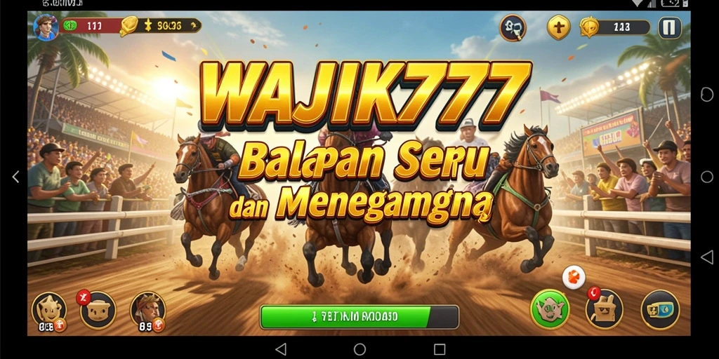 Tampilan gameplay seru dari balapan di WAJIK777.